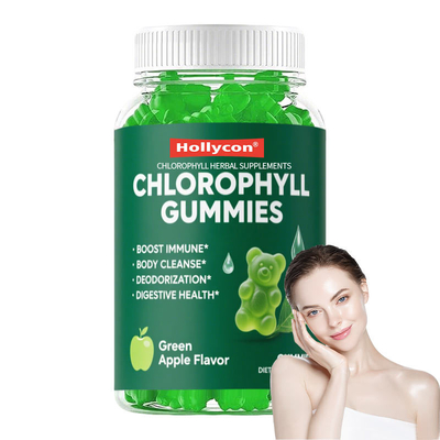 Chlorophyll Gummies met Spirulina Chlorella Zink voor Immuniteitsondersteuning
