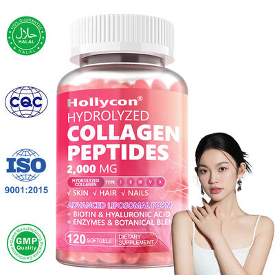 Gehydrolyseerd Collageen Peptiden Pillen Liposomale Originele Fabriek Collageen Supplementen Vitamine supplement