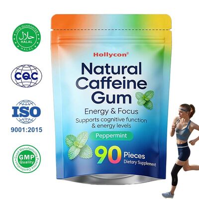 OEM ODM Cognitieve Ondersteunende Kauwgom, Ondersteunt Alertheid & Mentale Helderheid, Natuurlijk Plantenextract Supplement voor Hersengezondheid